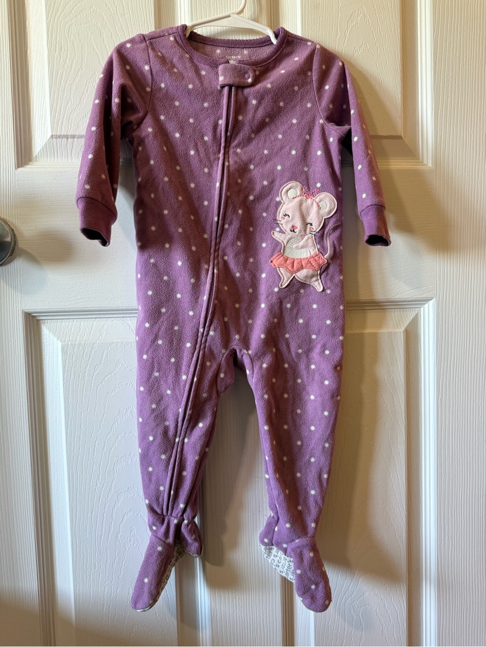 Carter’s 18M Ballerina Mouse Fleece Sleeper - 2/$10 Fleece Sleepers